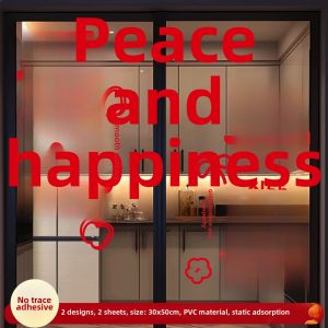 XIKUNLE | Housewarming Red Character Static Decal