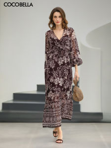 COCOBELLA | Resort Style Floral Chiffon Dress Long Maxi