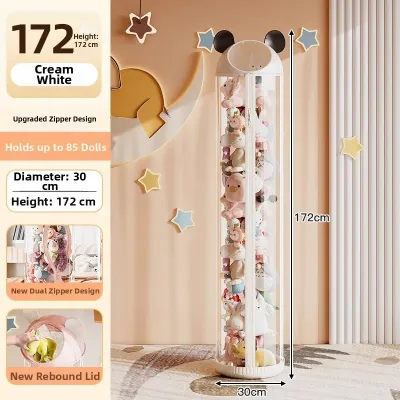 Transparent Large Stuffed Toy Storage Bucket