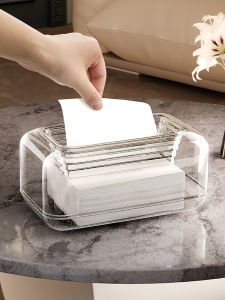 Japanese Sunken Tissue Box Living Room Accessible Luxury Tissue Box Fancy Coffee Table Storage Box Tissue Box Napkin Paper Box