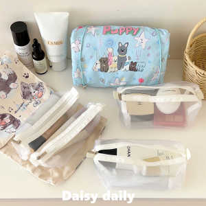 Original Star Little Dog Detachable Makeup Bag Womens Portable Four-In-One Travel Toiletry Bag Large Capacity Storage Bag