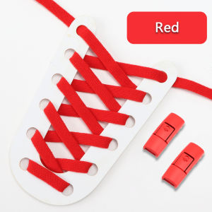 Flat Shoelaces Without ties Precision Compilation Elastic Shoe Laces For Sneakers Press metal lock Lazy Shoes Lace Accessories