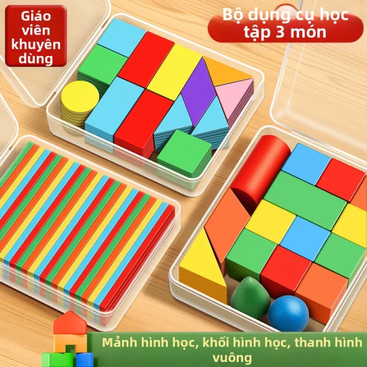 Dụng Cụ Toán Học cho Học Sinh Tiểu Học - Hình Học 3D & Hình Phẳng 2D ...