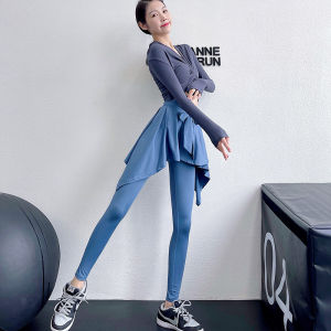 Annerun High Waist Yoga Pants Womens Fitness Running Tight Pants Quick Dry Breathable Versatile Sports Leisure Clothing