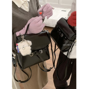 Vintage Large Capacity Crossbody Bag Womens Commuter Handbag Soft Leather Single Shoulder Satchel Fashionable Trendy Style