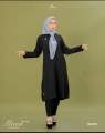 Mecca One Set Arrafi - Setelan Baju Muslim Wanita Atas Bawah Lengan Panjang Bahan Crinkle Stretch Flowly Tidak Mudah Kusut dan Nyaman Menyerap Kerinhat Resleting Depan  Terlaris Terbaru. 