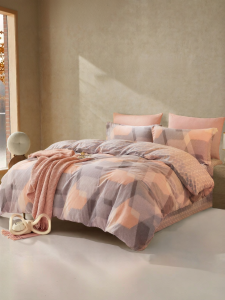 Boyang Home Textile | Cotton Flannel Thickening Gradient Bedding Set