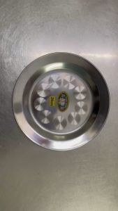 Dĩa Inox Cạn Tròn Đựng Trái Cây Đựng Đồ Ăn - Đĩa Cạn Inox Nấu Được Bếp Từ Nhiều Kích Thước Từ 14cm Đến 28cm