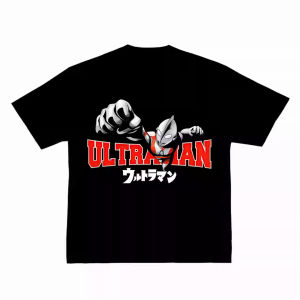 Bandai | 2026 Ultraman Monster Daytime Human Japanese Street Mens and Womens Fashion Retro pure Cotton Short-Sleeved T-Shirt Streetwear