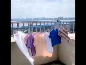 Cuộn DÂY PHƠI quần áo chống dồn chịu lực dẻo dai có sẵn móc dây (Dài 5m Mầu giao ngẫu nhiên) - giadunggiare.vn