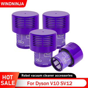 Washable HEPA Filter For Dyson V10 SV12 Cordless Vacuum Cleaner Spare Parts Post Filter Replacement Home Cleaning Accessories