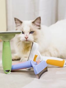 To floating hair pet cat a comb brush your cat dog grooming artifact puppets longhair is special