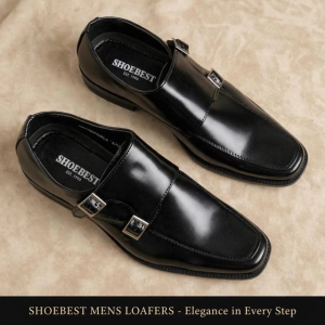Shoebest Black Leather Shoes for Mens " Weston" 50632