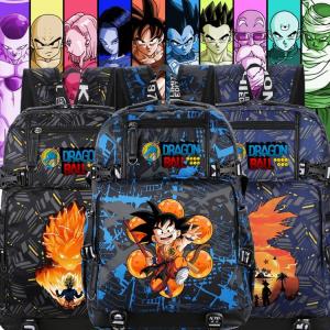 Dragon Ball Z Anime Cartoon Student Backpack Dual Shoulder Bag Monster Buu Be Saiyan Character School Bag