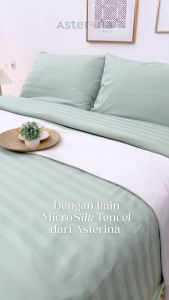 Sprei Hotel Microtencel Premium gramasi 130 Anti Geser Tinggi 30 cm ukuran 90 100 dan 120