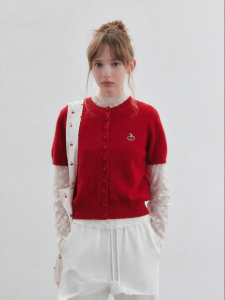 Embroidered Sweet and Elegant Knitted Cardigan for Women