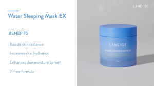 LANEIGE Water Sleeping Mask EX 70ml – Sleeping Microbiome Probiotic Mask Glowing Skin & Moisture Barrier