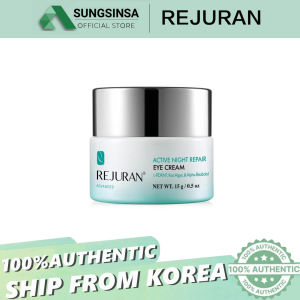 [100% Original] Rejuran Advanced Night Repair Eye Cream 15g | PDRN + Hexapeptide for Anti-Wrinkle | Fades Dark Circles & Puffiness + Lifts | For 30+ Mature Skin & Night Owls