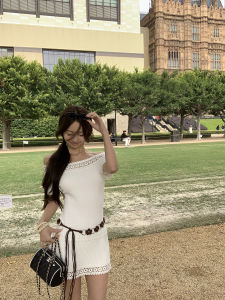 French Style Off-Shoulder Summer Dress for Petite Women