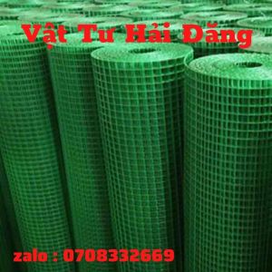 QUÂY CHUỒNG GÀ VỊT CHỐNG CHUỘT (Khổ cao 50cm) LƯỚI SẮT BỌC NHỰA MÀU XANHÔ VUÔNG 12CM VÀ 2CM