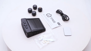 🔥【Có 4/6 cảm biến bên ngoài】máy sử dụng năng lượng mặt trời hệ thống giám sát áp suất lốp xe hơi TPMS với máy kiểm tra báo động an ninh tự động màn hình LCD kỹ thuật số kiểm tra ô tô