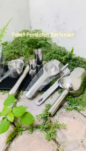 PAKET PERALATAN STAINLESS BARTENDER | SEKOP STAINLESS | SHAKER