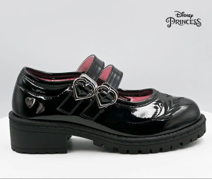 Disney Princess Black Shoes with Memory Foam for Kids Girls Chanie