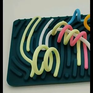 1Set Sensory Activity Board Silicone Calm Down Toy Stress Silent Mindfulness Silicone Fidget Toy for Calming Stress Anxiety ADHD For Autism Kids