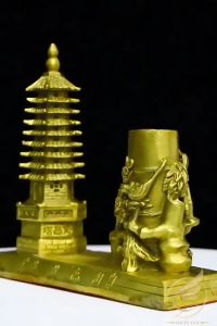 Ống Đựng Bút Tháp Văn Xương Cầu Công Danh Tài Lộc Bằng Đồng Tháp Bút Văn Xương Trang Trí Phong Thủy - Đồ Đồng Thuận Tâm