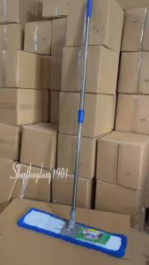 Cây lau nhà công nghiệp 60cm. Bao gồm 1 khung và 1 tấm lau. Chổi lau Thân inox Tấm lau san hô Microfiber siêu sạch.