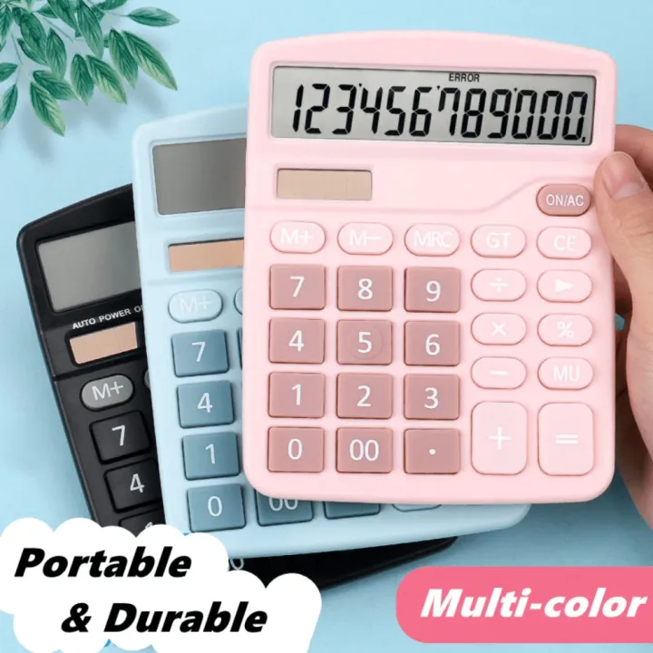 Computer Lab Calculator 1Pcs Solar Scientific Calculator Desktop Financial Office Computer ...