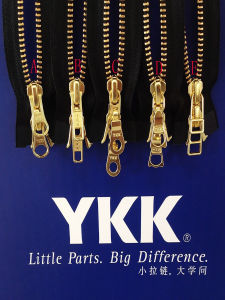 YKK Double-Ended Metal Zipper Black 70-100cm 6 Styles Copper Color for Leather Jacket down Jacket Outerwear Sewing DIY Accessories