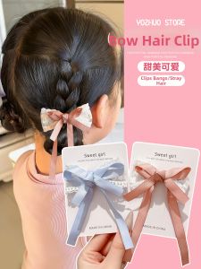 PINK EMPRESS | Lace Bow Childrens Hair Clips