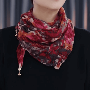 Khăn Choàng Tròn Chống Nắng Mùa Xuân Hè 2025 Mới in Hoa Gấp Gọn Có Khóa Từ Thời Trang Đa Năng Bảo Vệ Cổ Du Lịch Chụp Ảnh