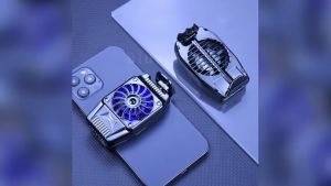 Mobile Phone Cooler for Gaming Semiconductor Radiator Cooling Fan Bracket Silent and Stretchable Freezing Phone Cooler Live Streaming Extend Battery Life