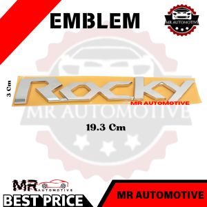 Emblem Logo Tulisan Rocky Original Best Seller