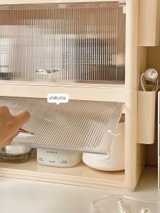 อะคริลิคกล่องเก็บเครื่องสําอางกันฝุ่นติดผนังขนาดใหญ่ความจุชั้นวางของ Desktop Makeup Organizer Skin Care ผลิตภัณฑ์