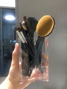 Transparent Student Desk Organizer Box Remote Control Holder Sticky Note Storage Rack Biji Storage Grid Nordic Style Long Rectangle