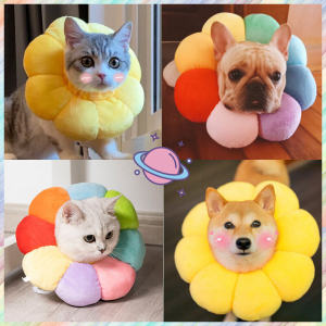 Cat Dog Elizabeth Collar Sunflower Collar Pet Anti Licking Anti Biting Anti Scratching Collar