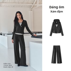 Semir | Bộ Áo Dáng Rộng Tôn Dáng & Quần Cạp Chun Nữ Thu 2026 Hàng Mới