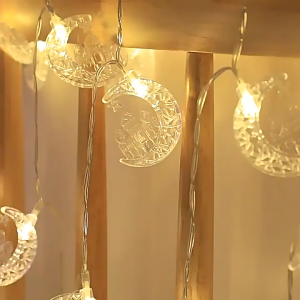 YMJR 2025 Lampu Hias Ramadhan Lampu Hiasan Kamar Aesthetic Baterai&USB 2IN1 3Meter Lampu Kelap Kelip Lampu Tirai Kamar Outdoor Lampu Bintang Anti air with USB Baterai Box Eid dekorasi