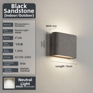 Craftsman Art | Simple Waterproof Outdoor LED Wall Light
