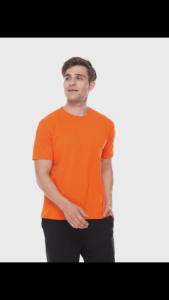 Esperanza Kaos Polos T-Shirt Cotton 20s Orange Indonesia Pria Wanita