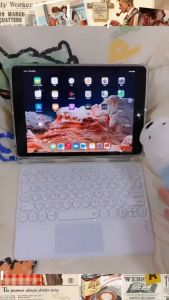 [คีย์บอร์ดไทย+ด้วยเคสคีย์บอร์ด] คีย์บอร์ดบลูทู ธ  เมาส์บลูทู ธ  คีย์บอร์ดIPad เม้าส์ เหมาะสำหรับแท็บเล็ต Air1/2/3 air4/5 gen5 gen9 gen8/7/6 Pro11 gen10 air6 11ch 2024