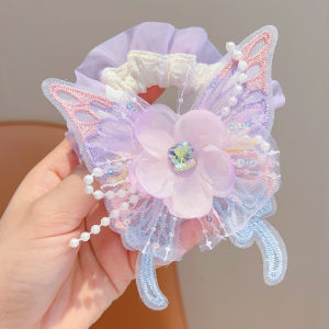 DUBAO | Sweet Butterfly Flower Pearl Decorative Girls Hair Band