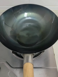 Full Seasoned Carbon Steel Wok Pan (Heavy duty) 32cm 36cm 38cm