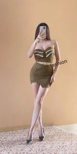 JN. ชุดเซต 2 ชิ้น ผ้าสกินนี่หนายืดดีมากกก สวย หรู ดูแพง👌