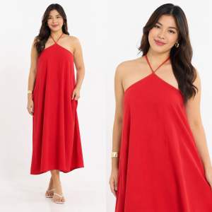 AIDA M-2XL Maxi Dress preppy chic summer boho minimalist basic casual business formal premium quality cotton linen challis Womenswear Sleeveless Lingerie Check Garterized Medium Smocked Style Fabric Loose Fit long gown
