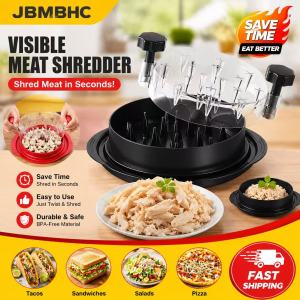【PH Delivery】 2Pcs Hand Rotating Chicken Shredder Machine Meat Pulled Pork Beef Grinder Kitchen Tool No Electricity Needed Easy Twist Shredding For Home BBQ Picnic JBMBHC