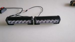 12V - 24V White-White Federal Signal Car Strobe Blinker